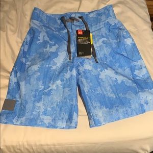 Blue Under Armour Kids Swim Size 8